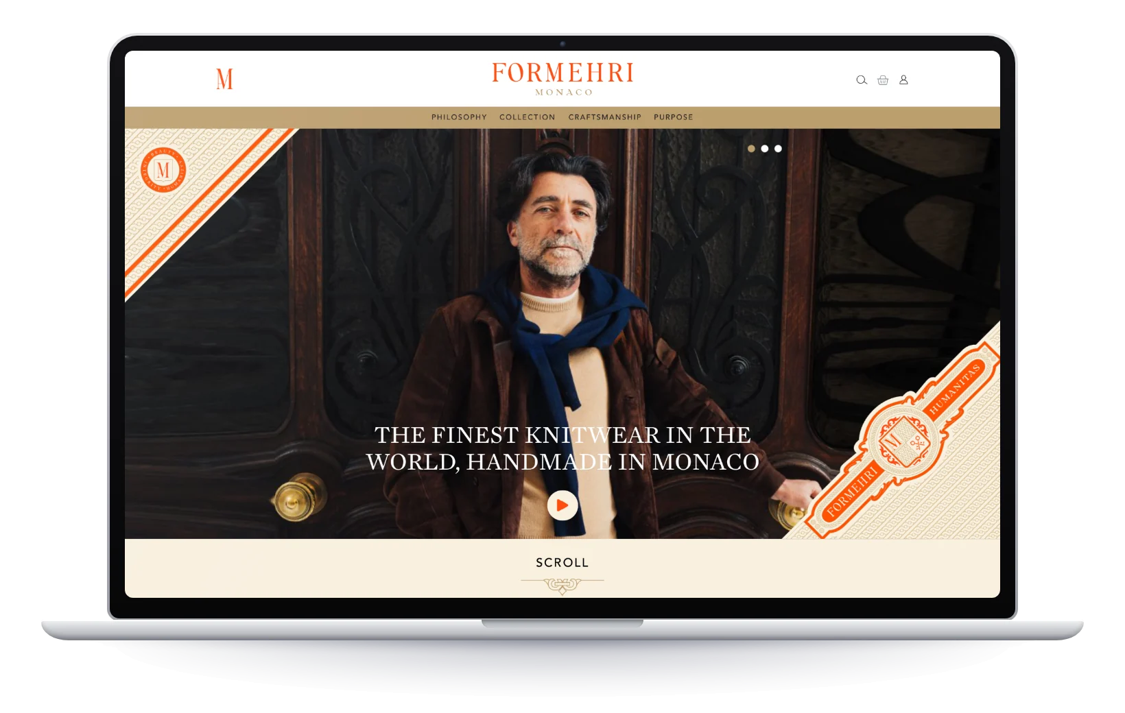 Formehri, page d’accueil sur ordinateur